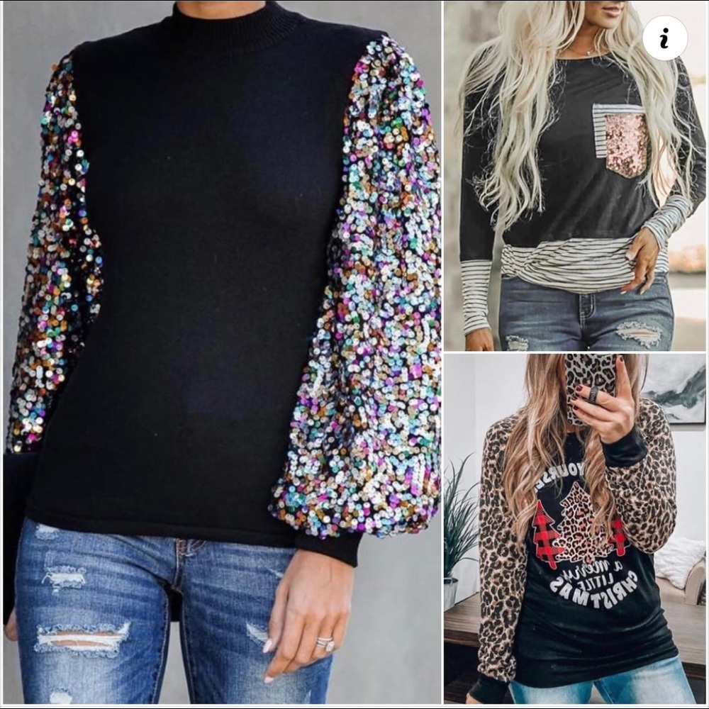 ⭐️Sequin Sweater- Never Worn! ⭐️